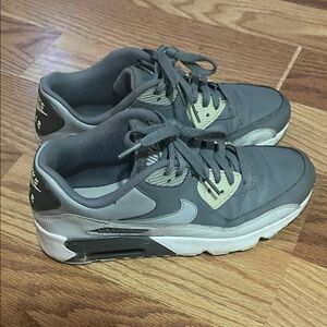 Nike Gray and Cream Athletic Shoes